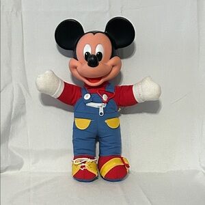 Vintage 1989 Mattel Disney Mickey Mouse Learn to Dress Doll